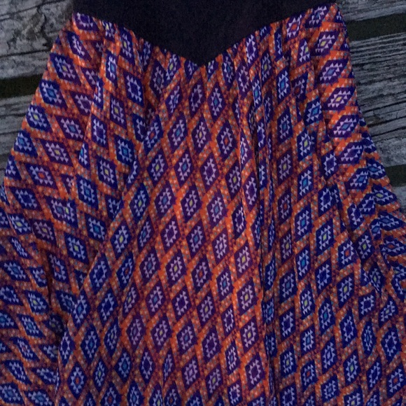 Navy print High low dress 5 6 B Darlin - Picture 5 of 8